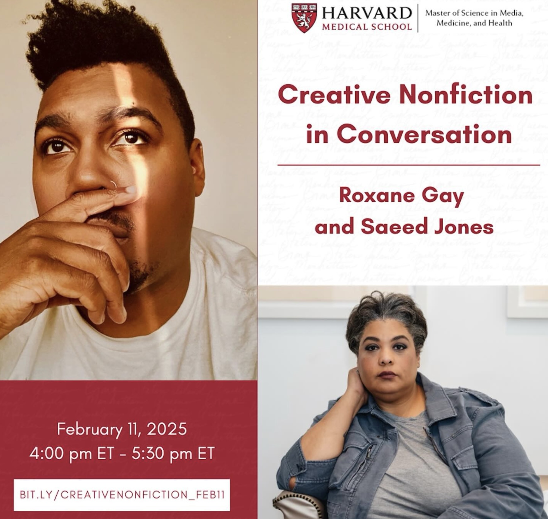 Saeed Jones and Roxane Gay in conversation