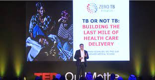 Salmaan Keshavjee speaking at a TedX talk: TB or not TB