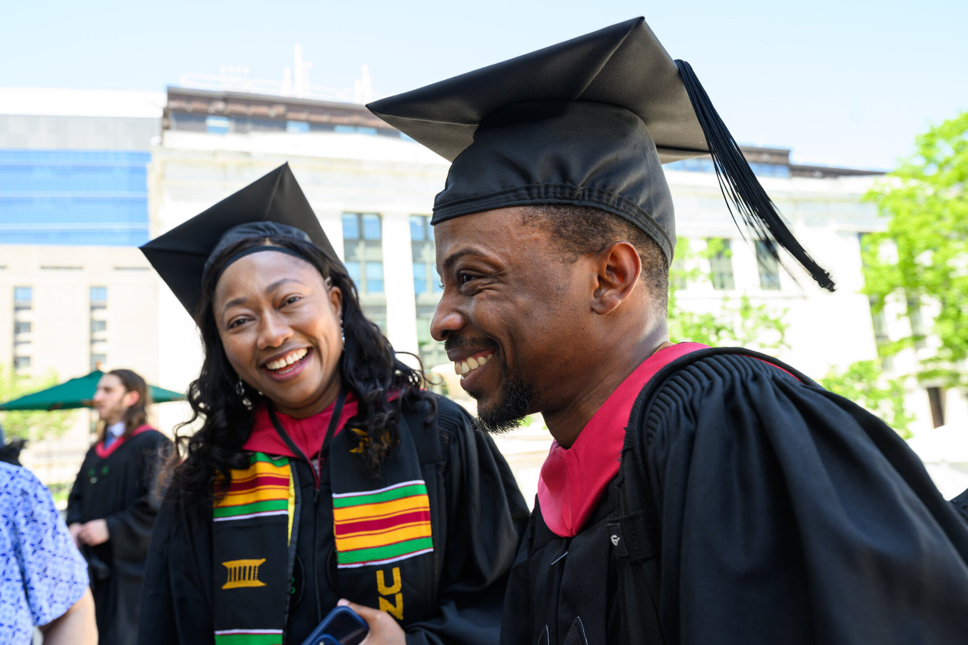 Graduates in regalia