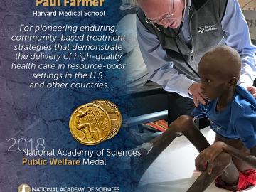 Paul Farmer Public Welfare Medal graphic