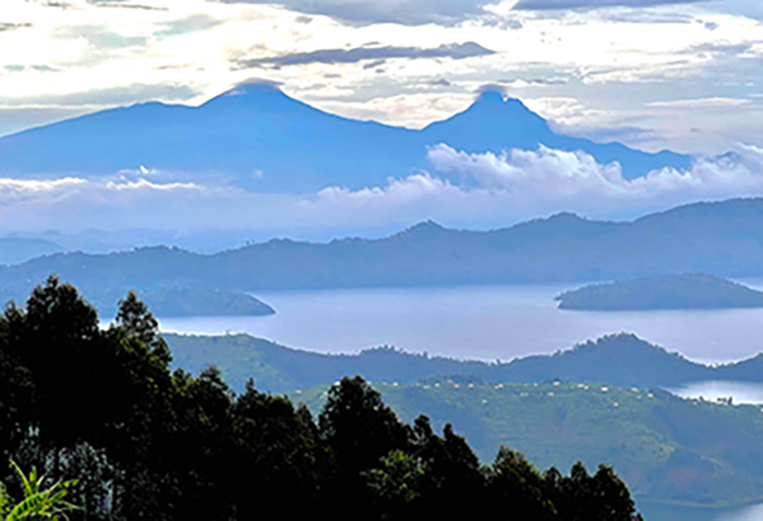 A mountain range in Rwanda